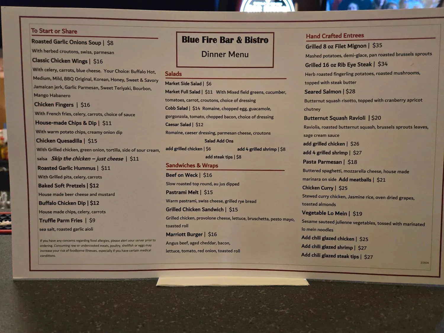 Menu 2