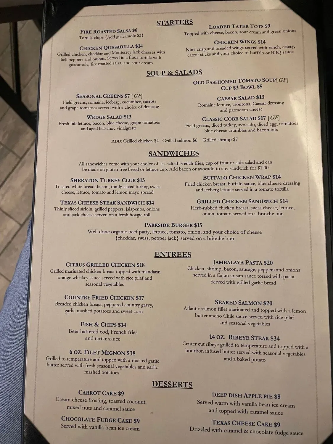 Menu 1