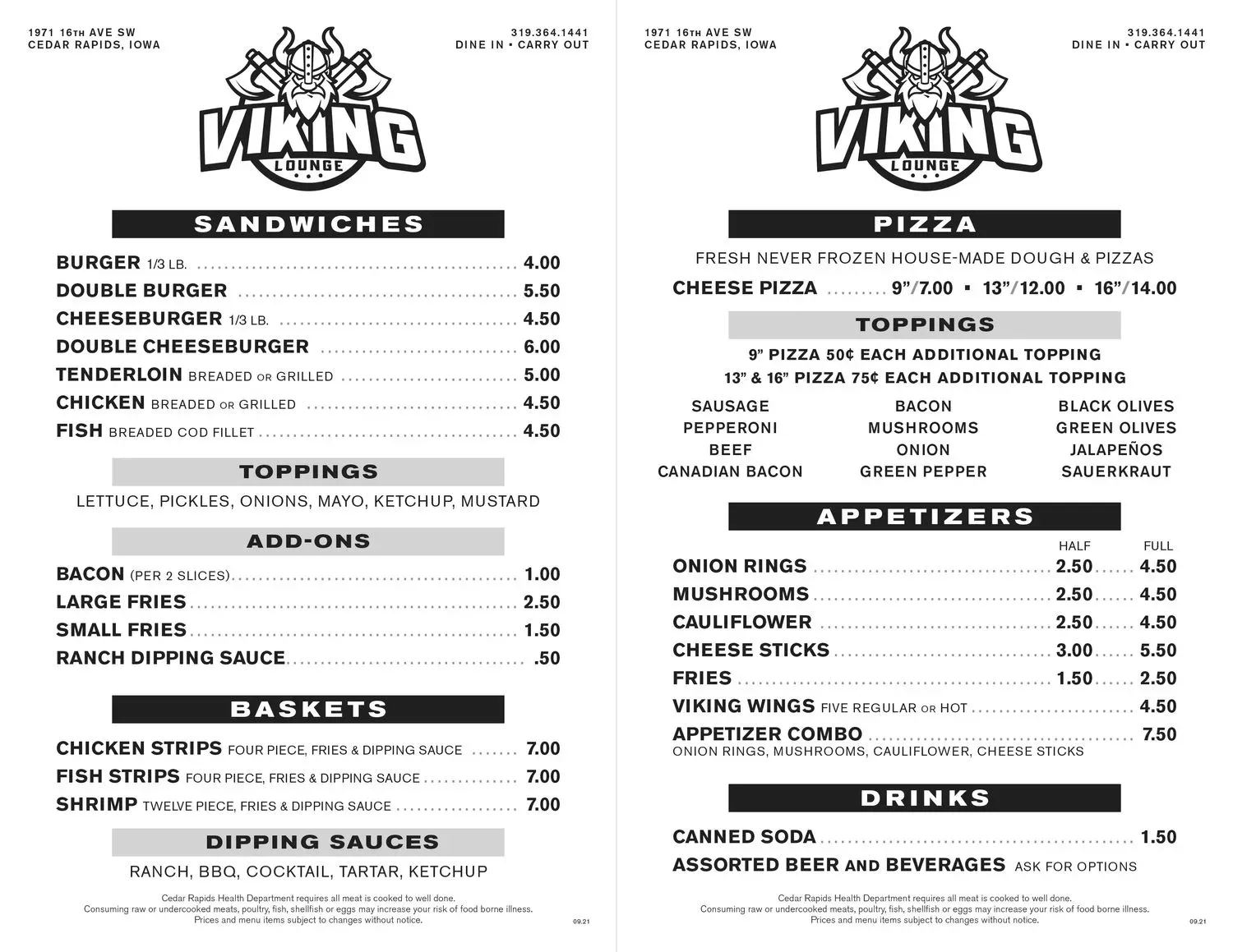 Menu 1