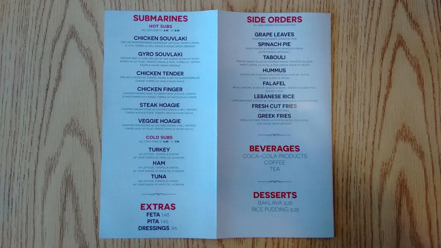 Menu 3