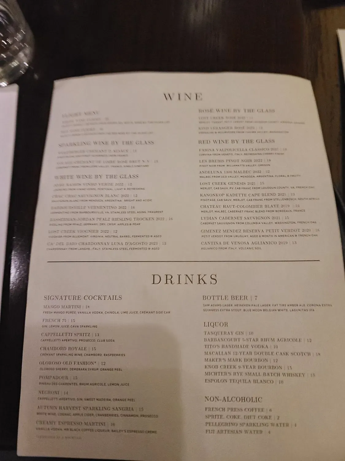 Menu 5