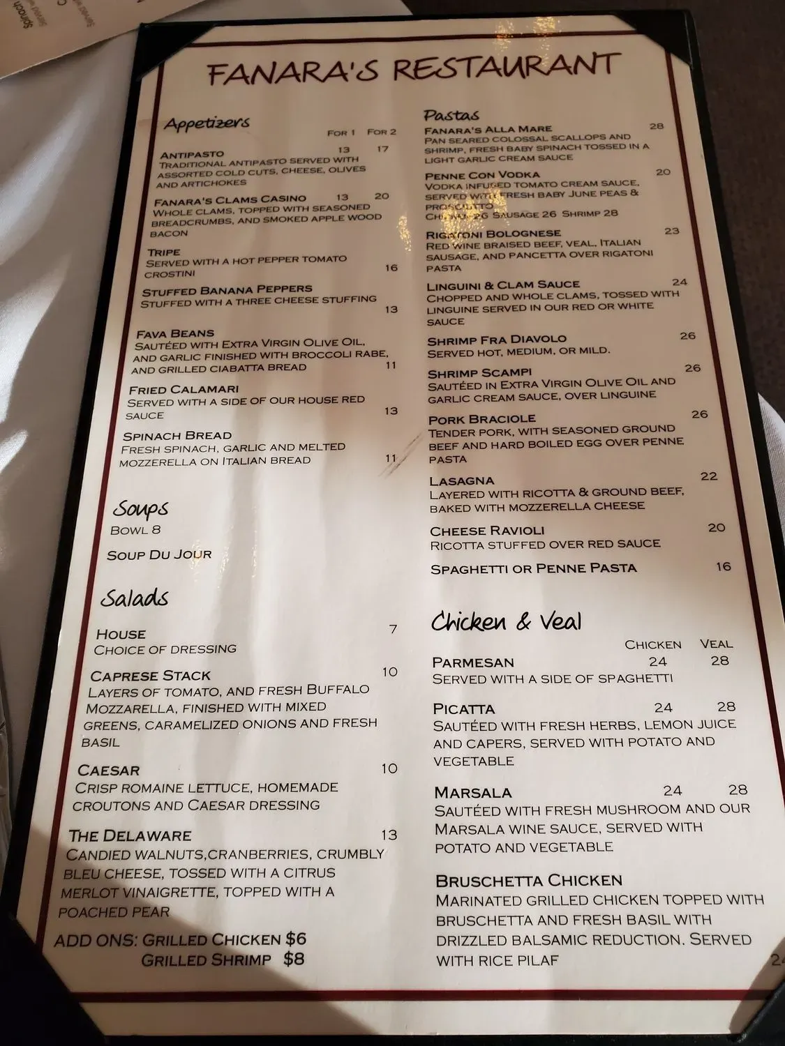 Menu 1