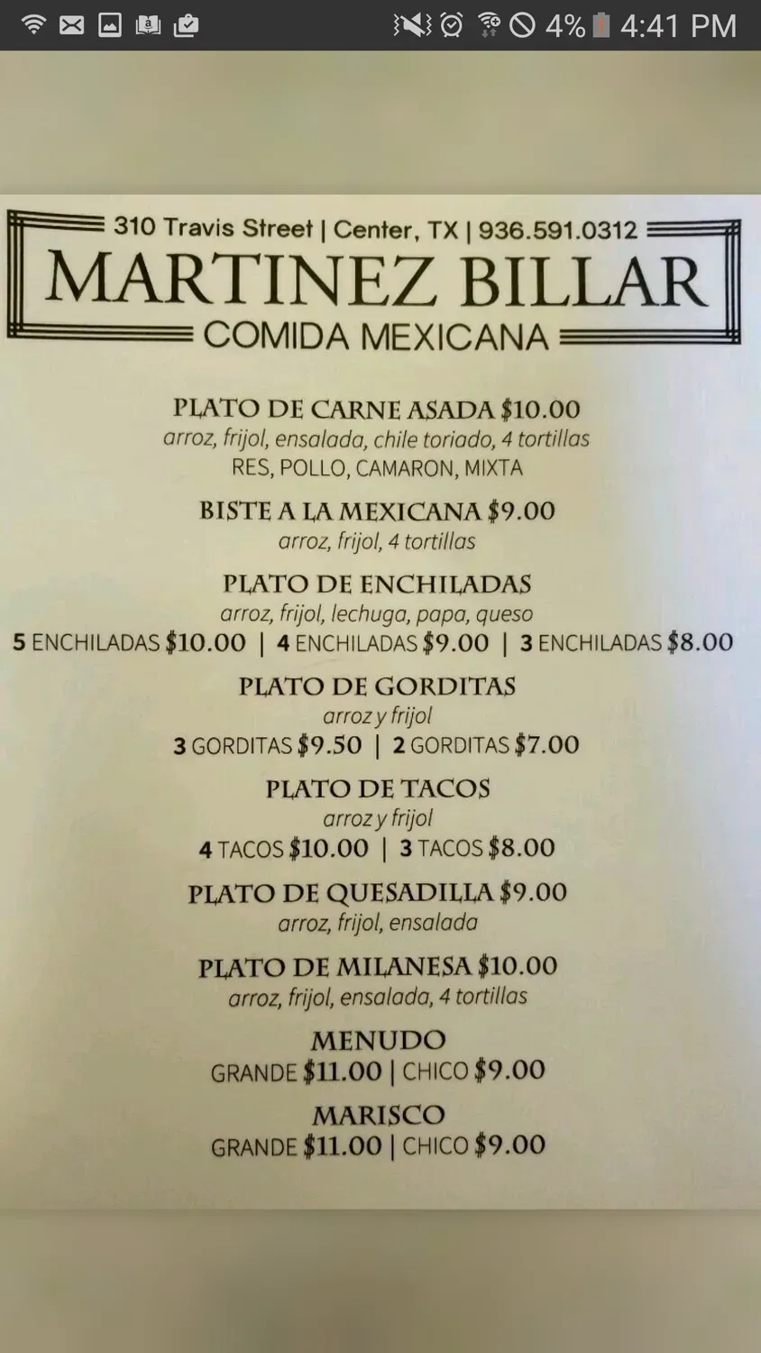 Menu 3