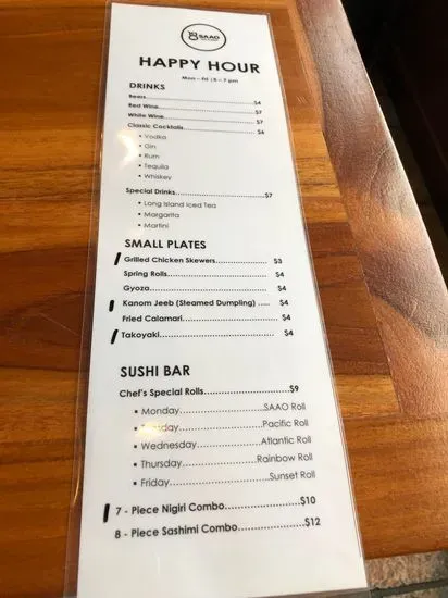 Menu 6