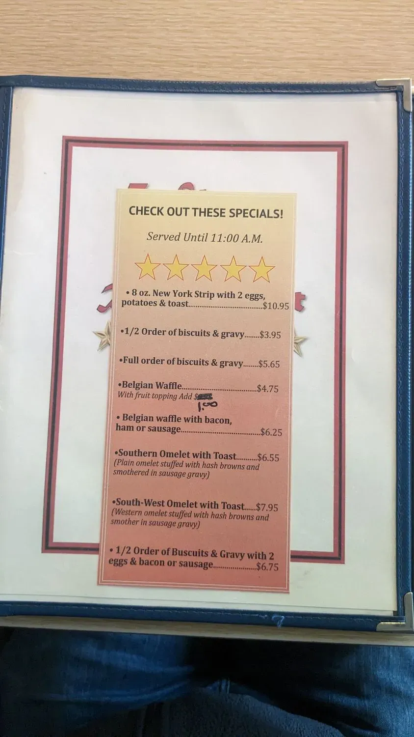 7 Stars Family Restaurant Menu - Updated October 2025