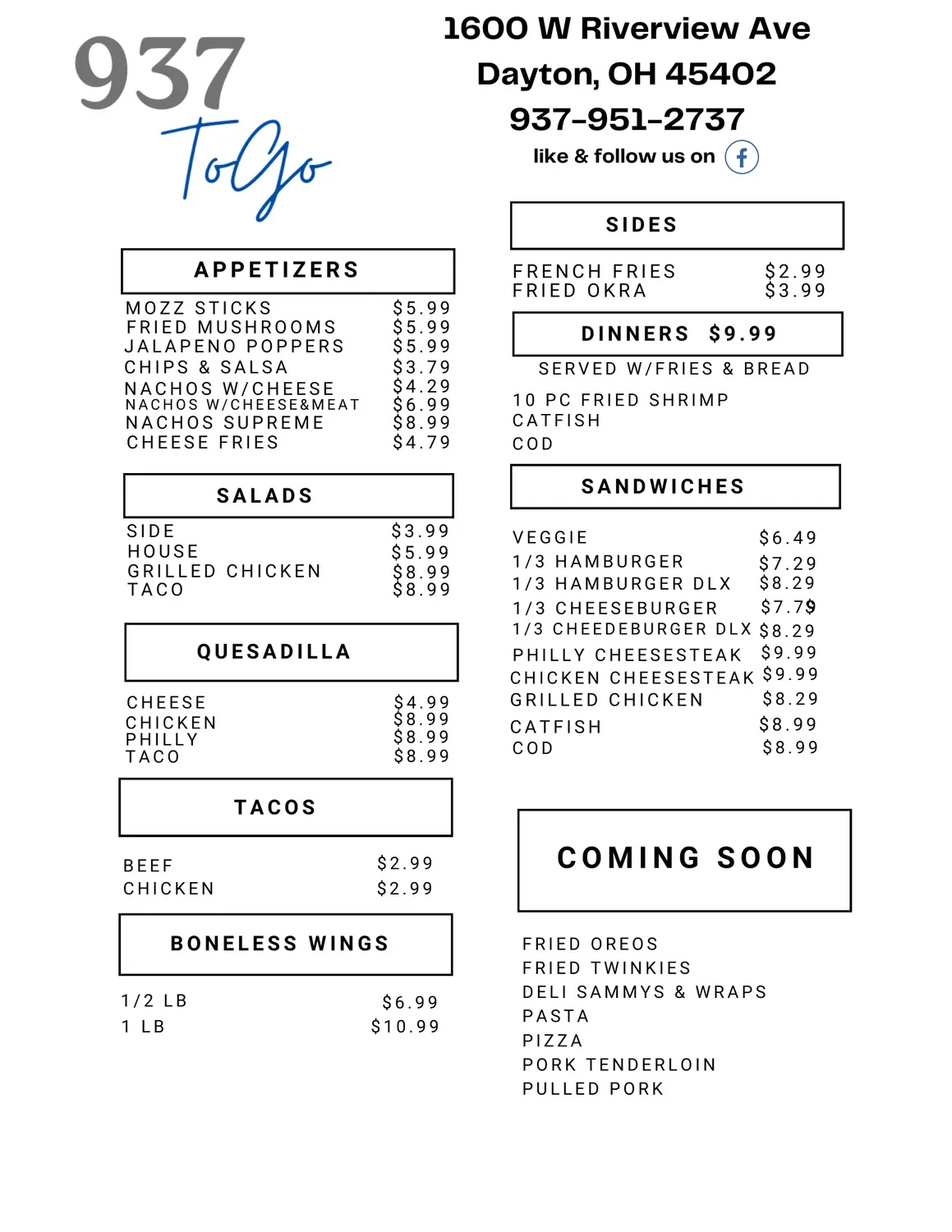 Menu 1