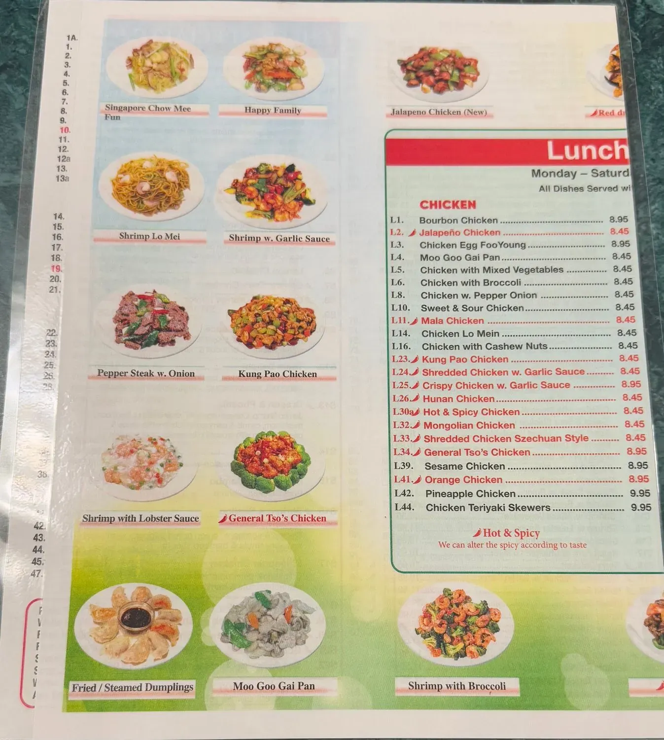 Menu 1