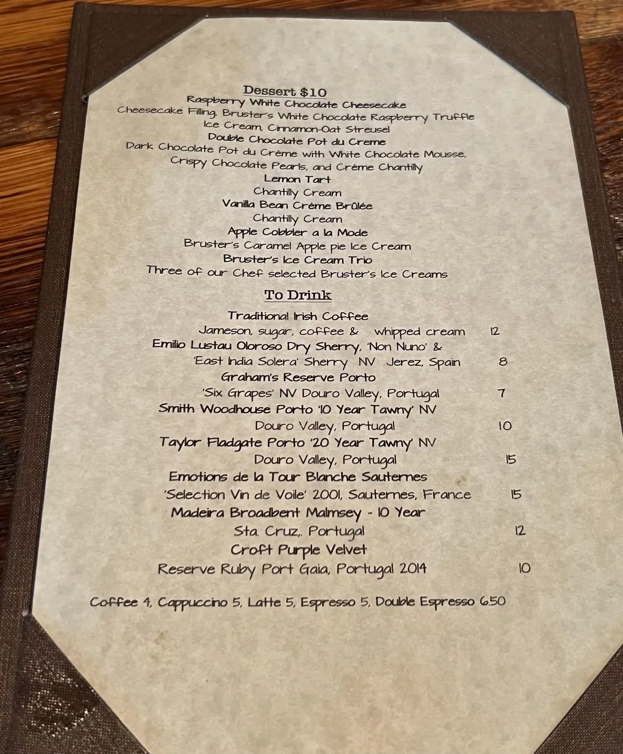 Menu 1