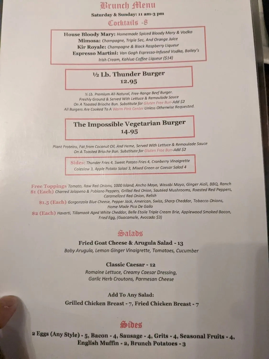 Menu 5