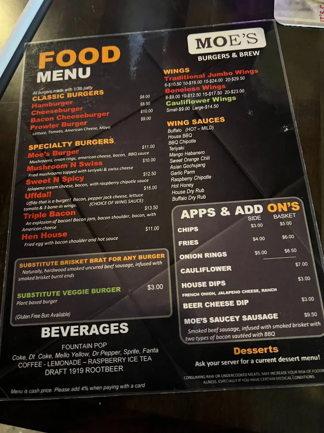 Menu 5