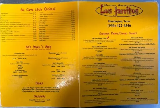 los-jarritos-mexican-restaurant-menu-huntington-tx-checkle