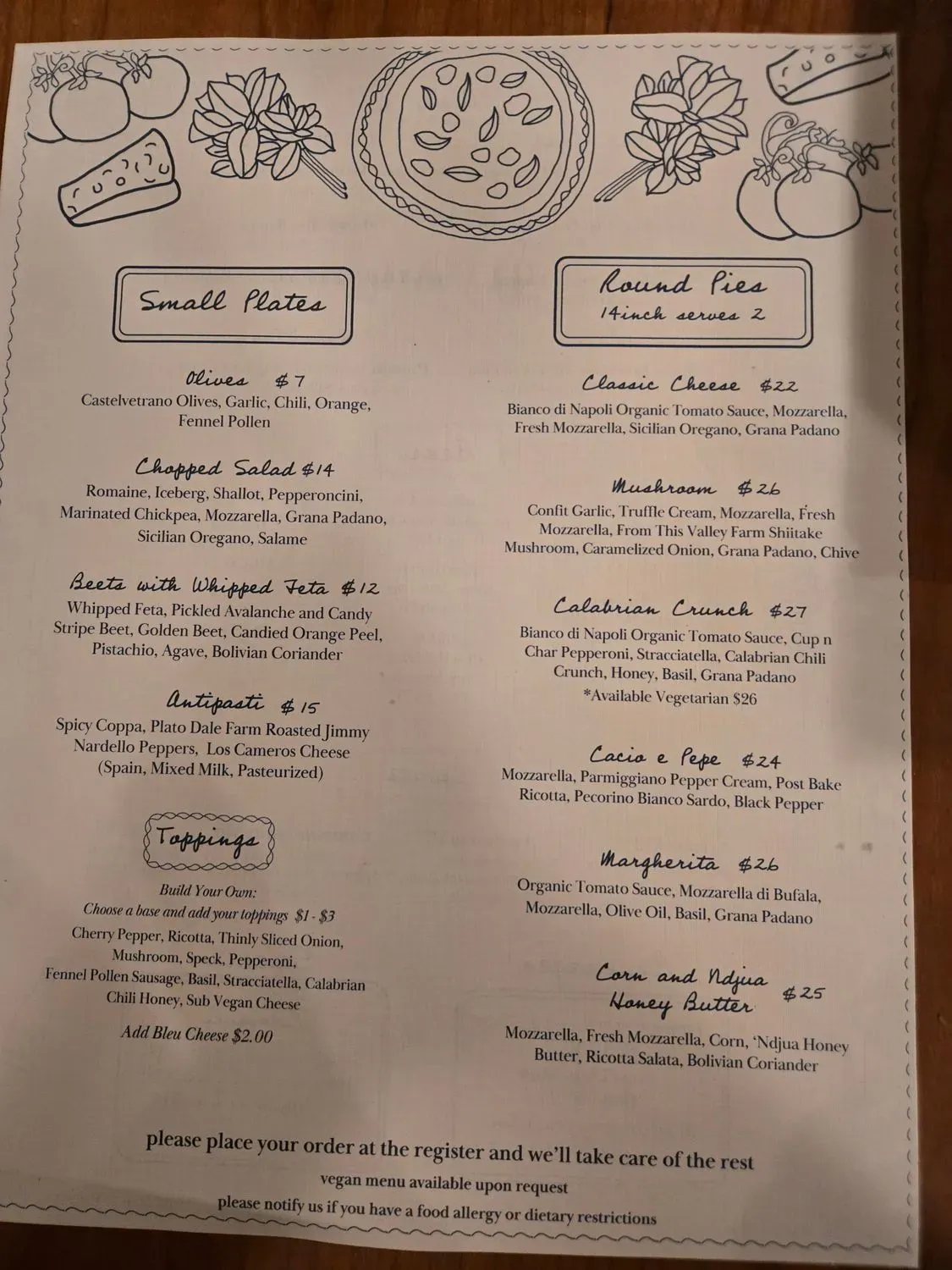 Menu 1