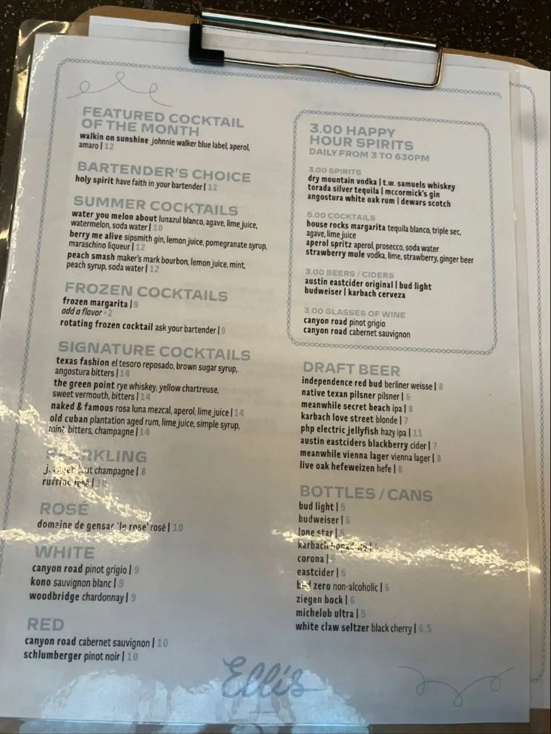 Menu 2