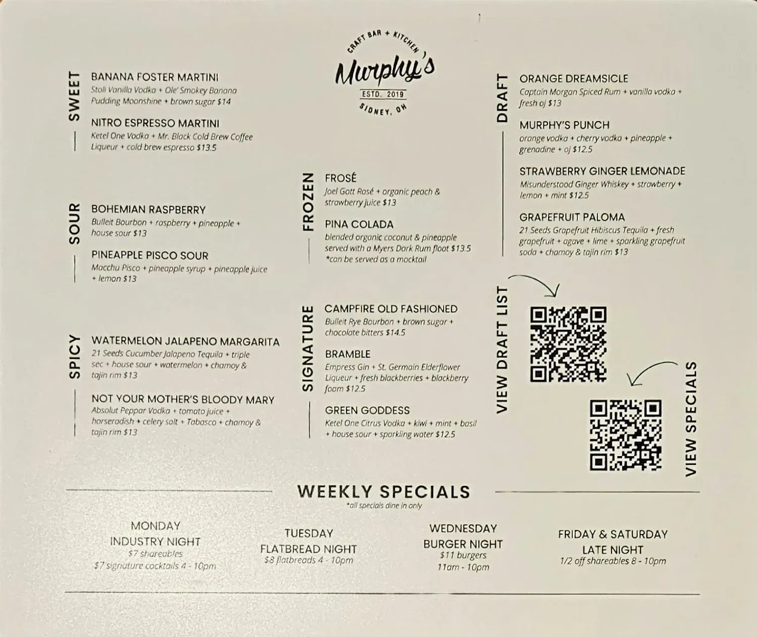 Menu 2