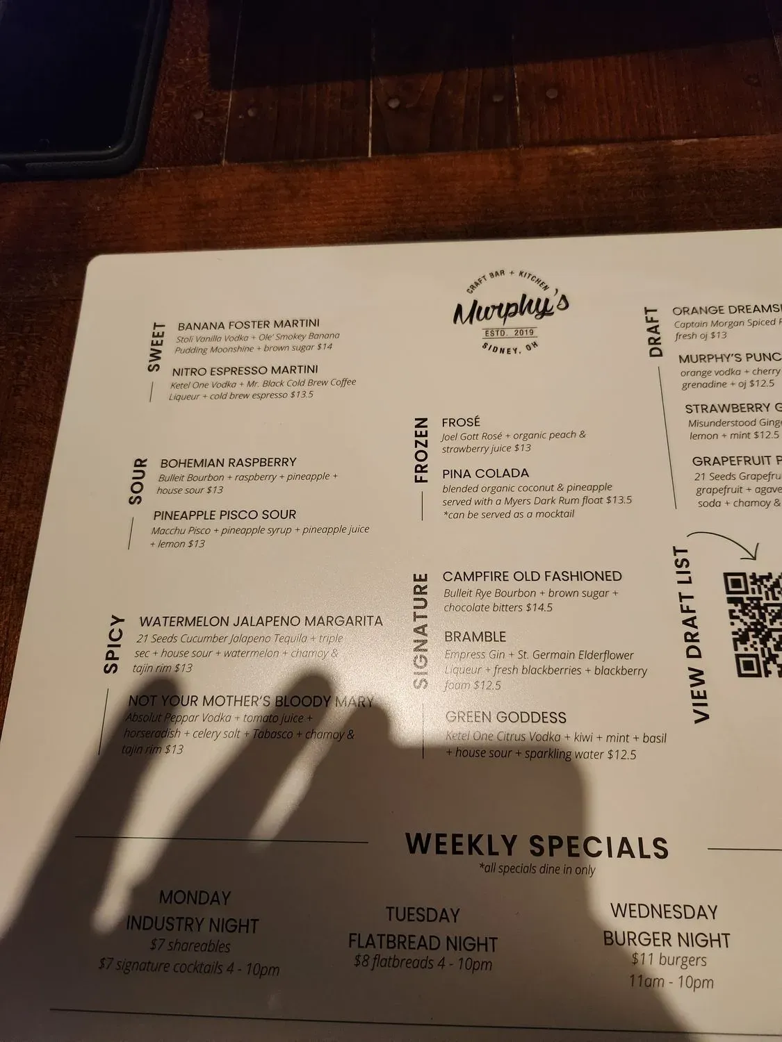 Menu 5