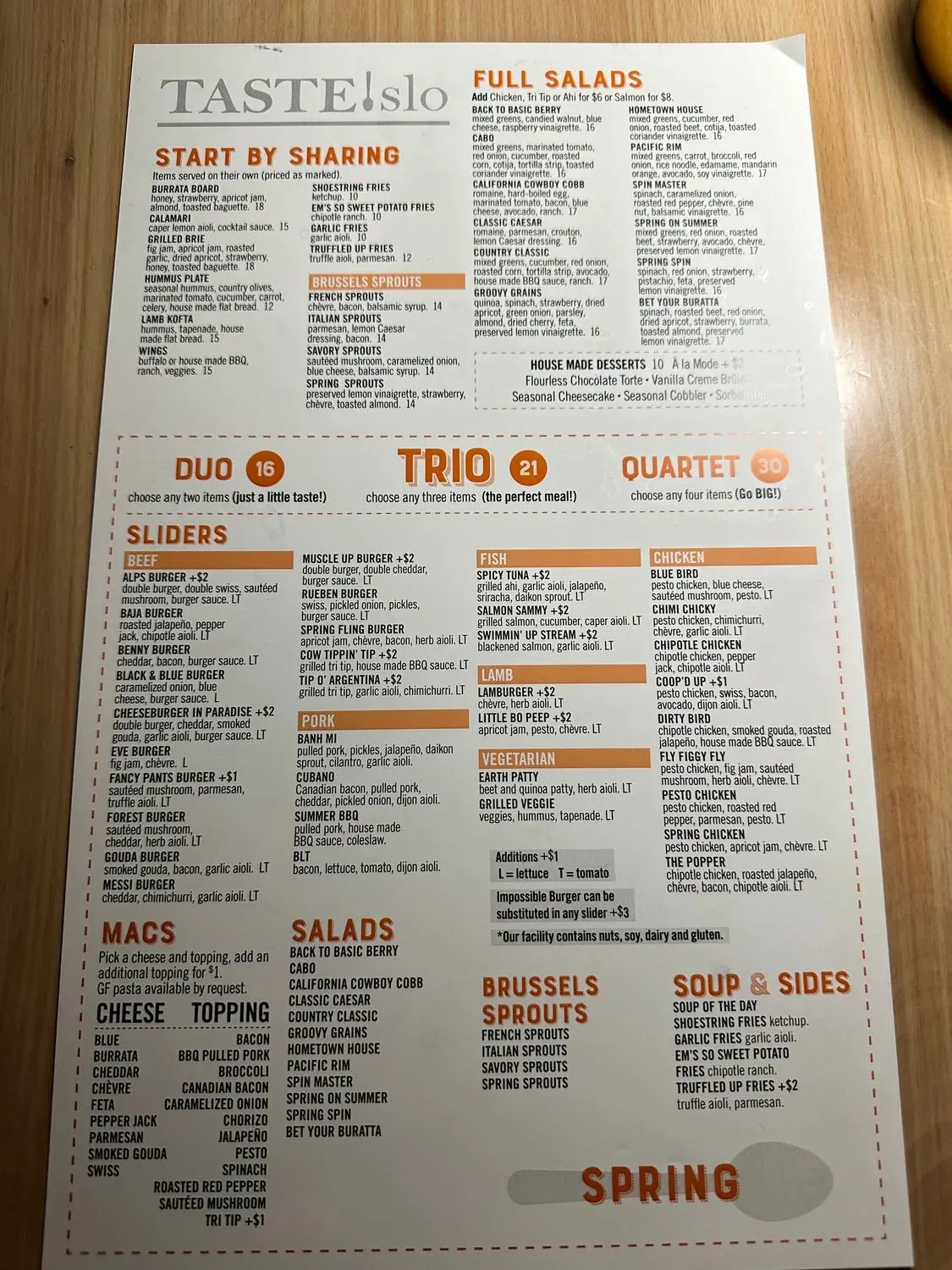 Menu 1