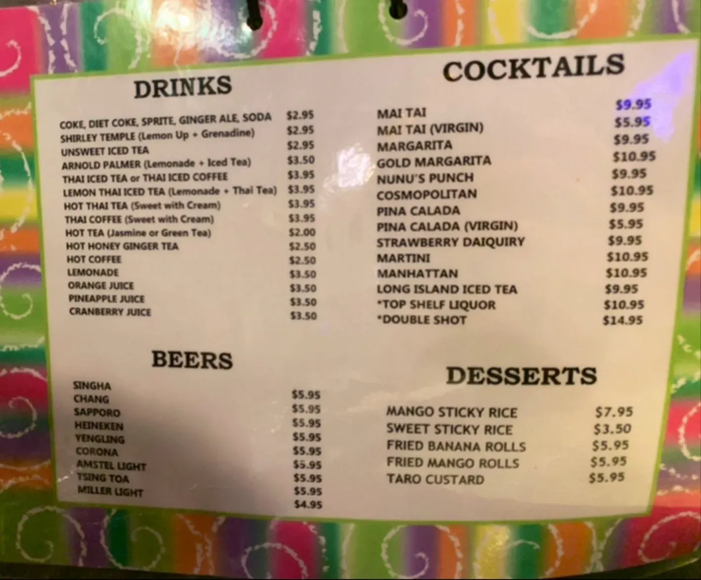 Menu 6