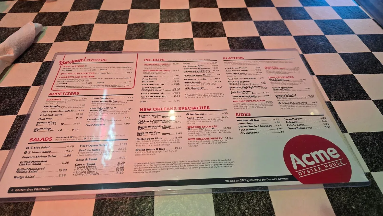 Menu 6