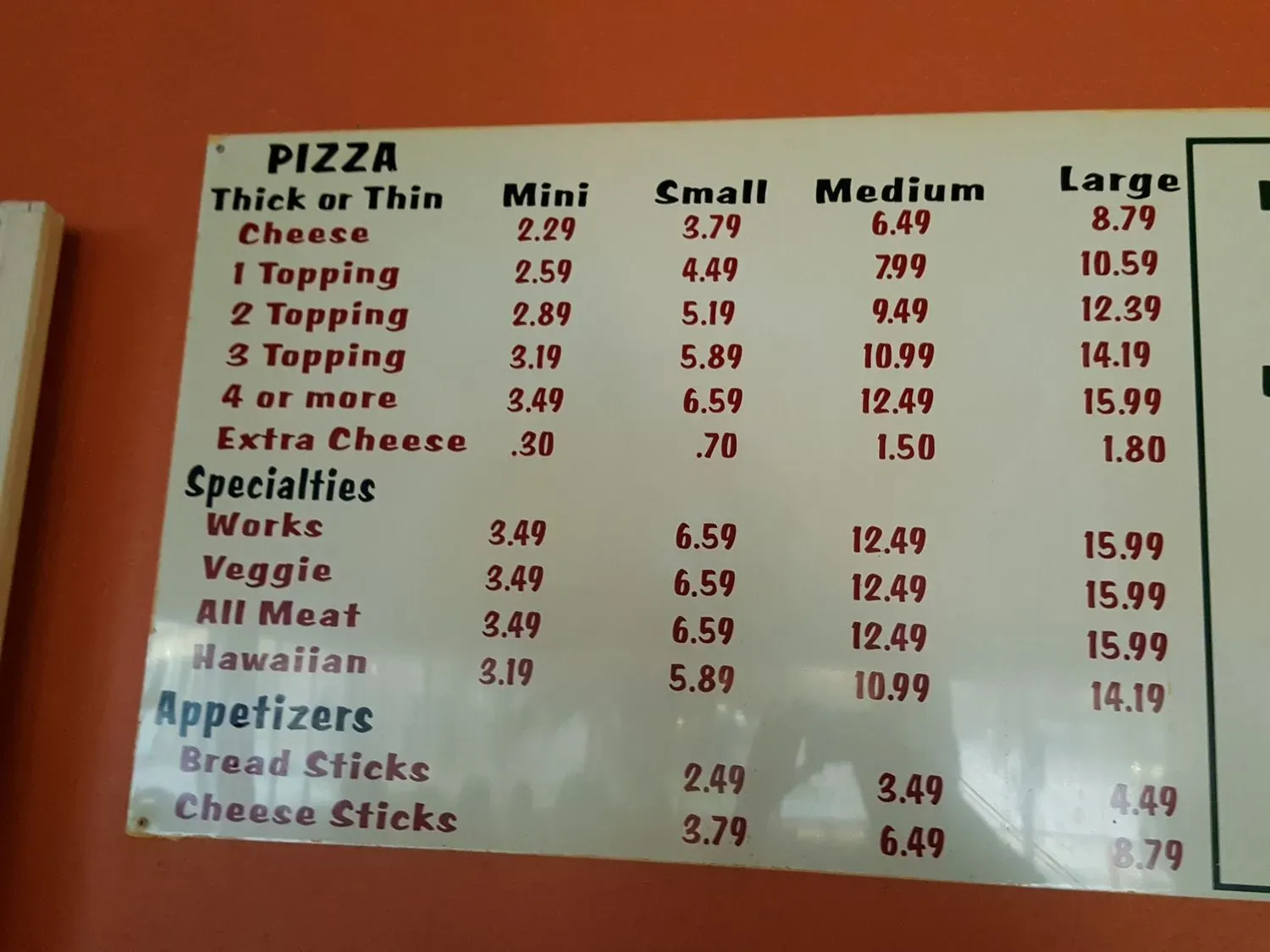 Menu 5