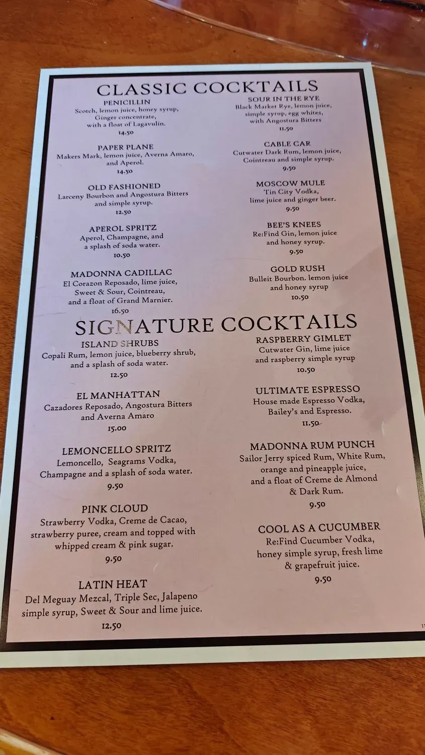 Menu 1