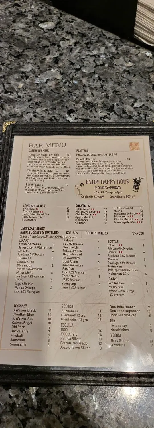 Menu 5