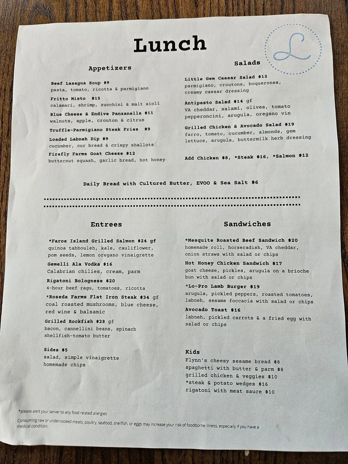 Menu 4