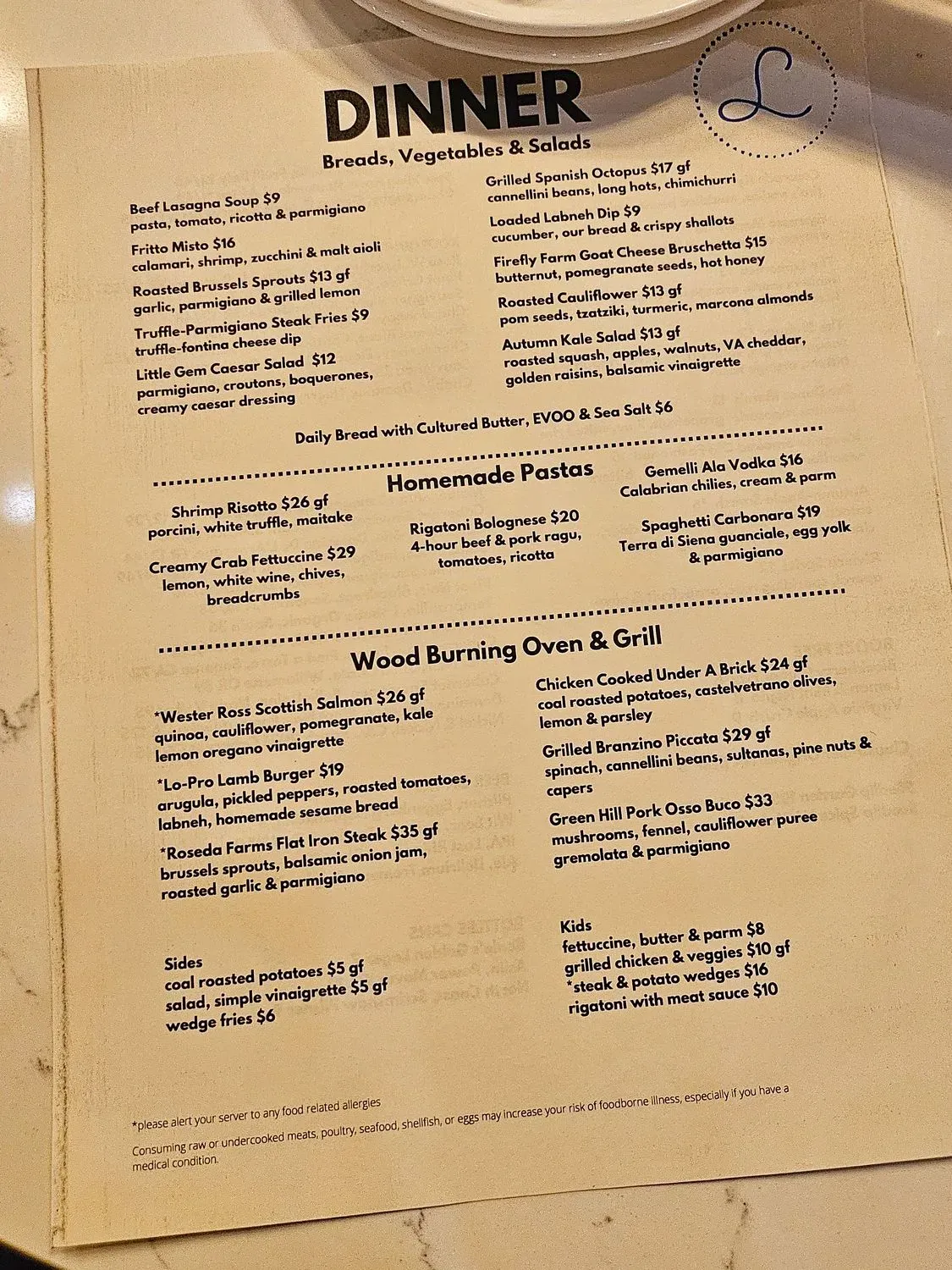 Menu 1