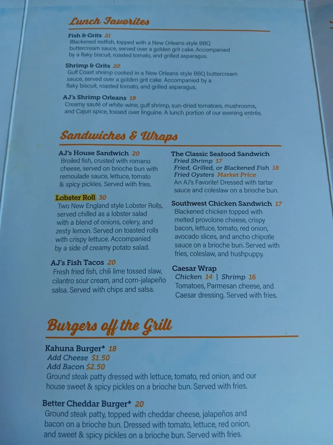 Menu 1