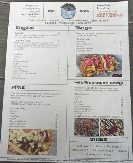 Menu 5