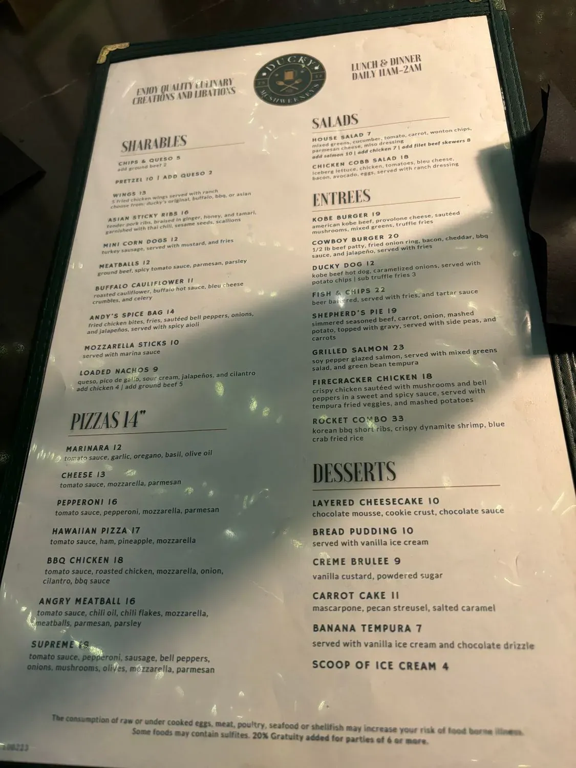 Menu 4