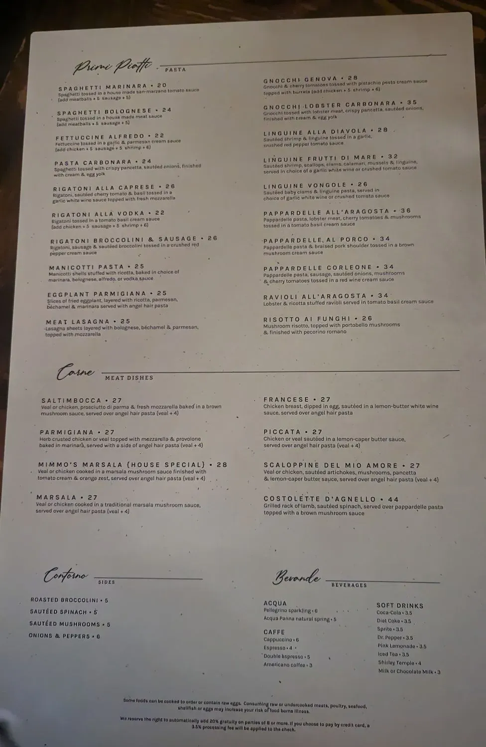 Menu 1