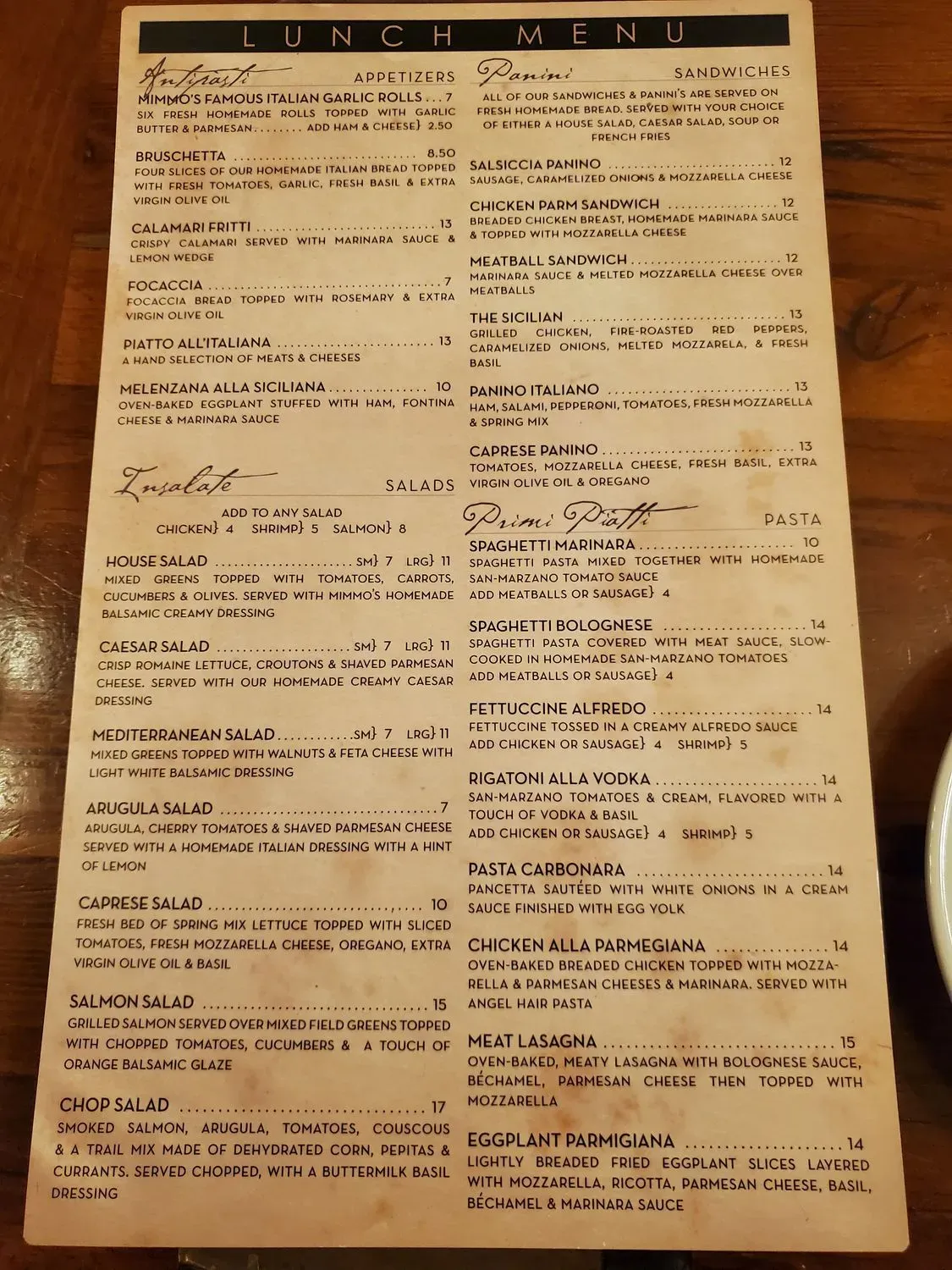 Menu 6