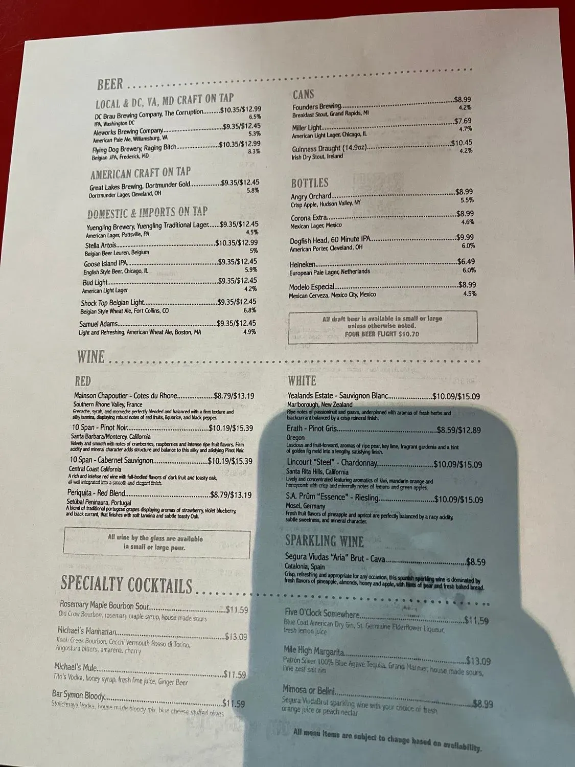 Menu 2