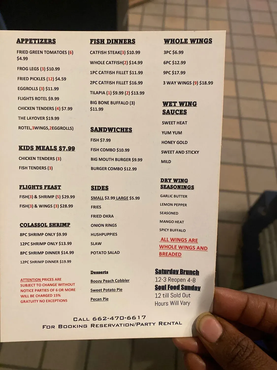 Menu 1