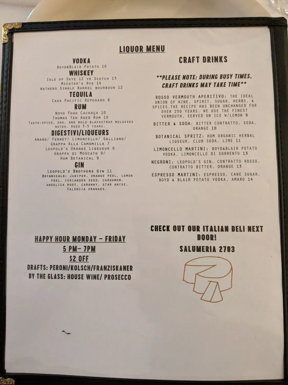 Menu 5