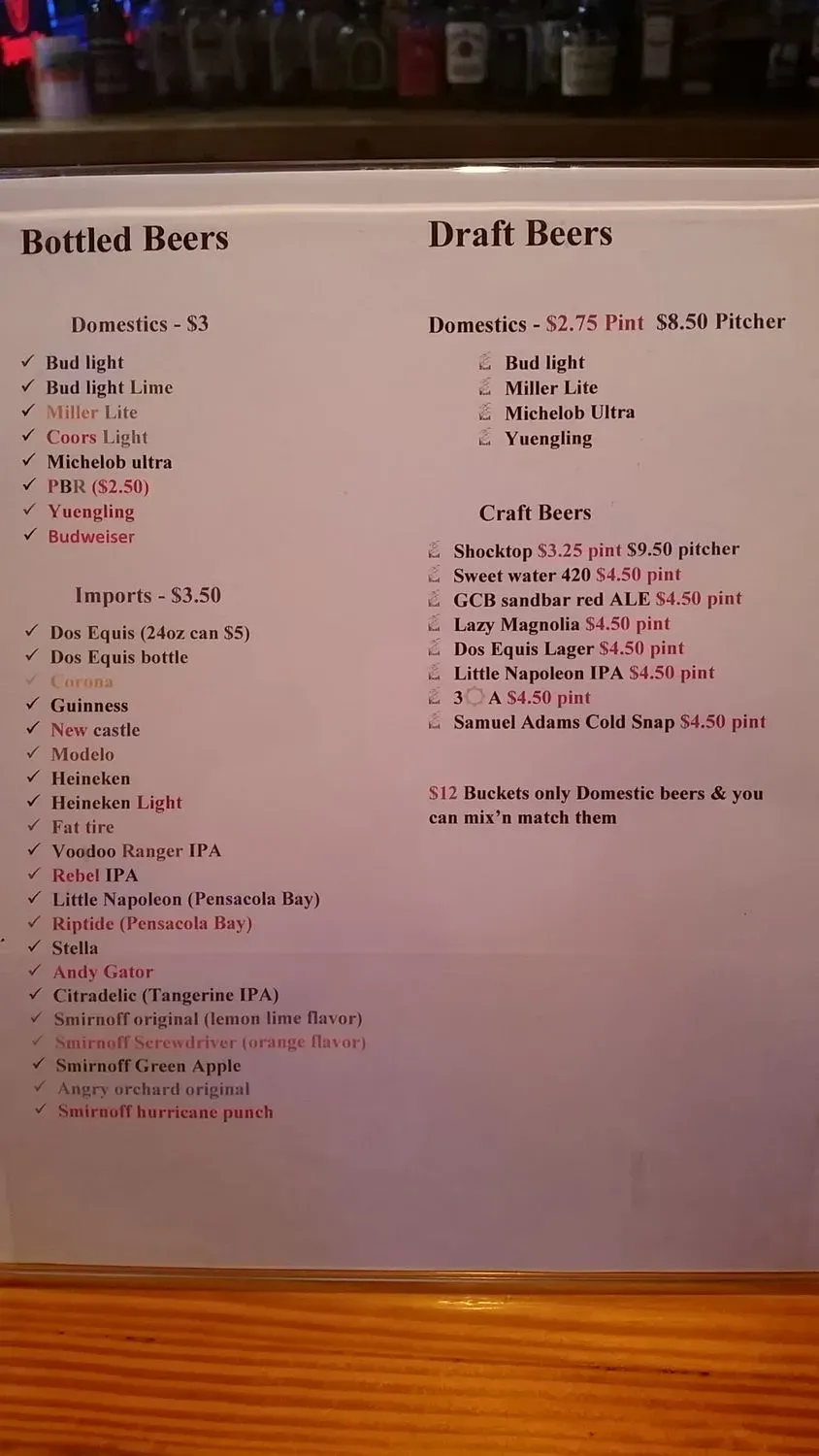 Menu 1