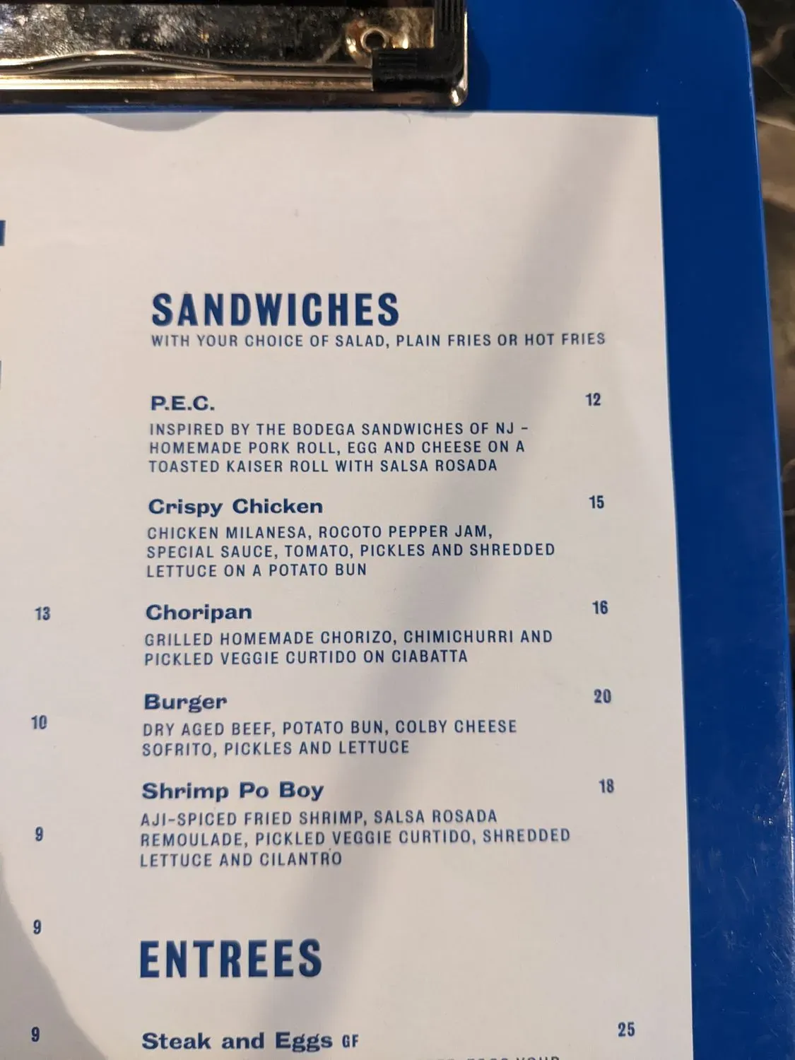 Menu 5