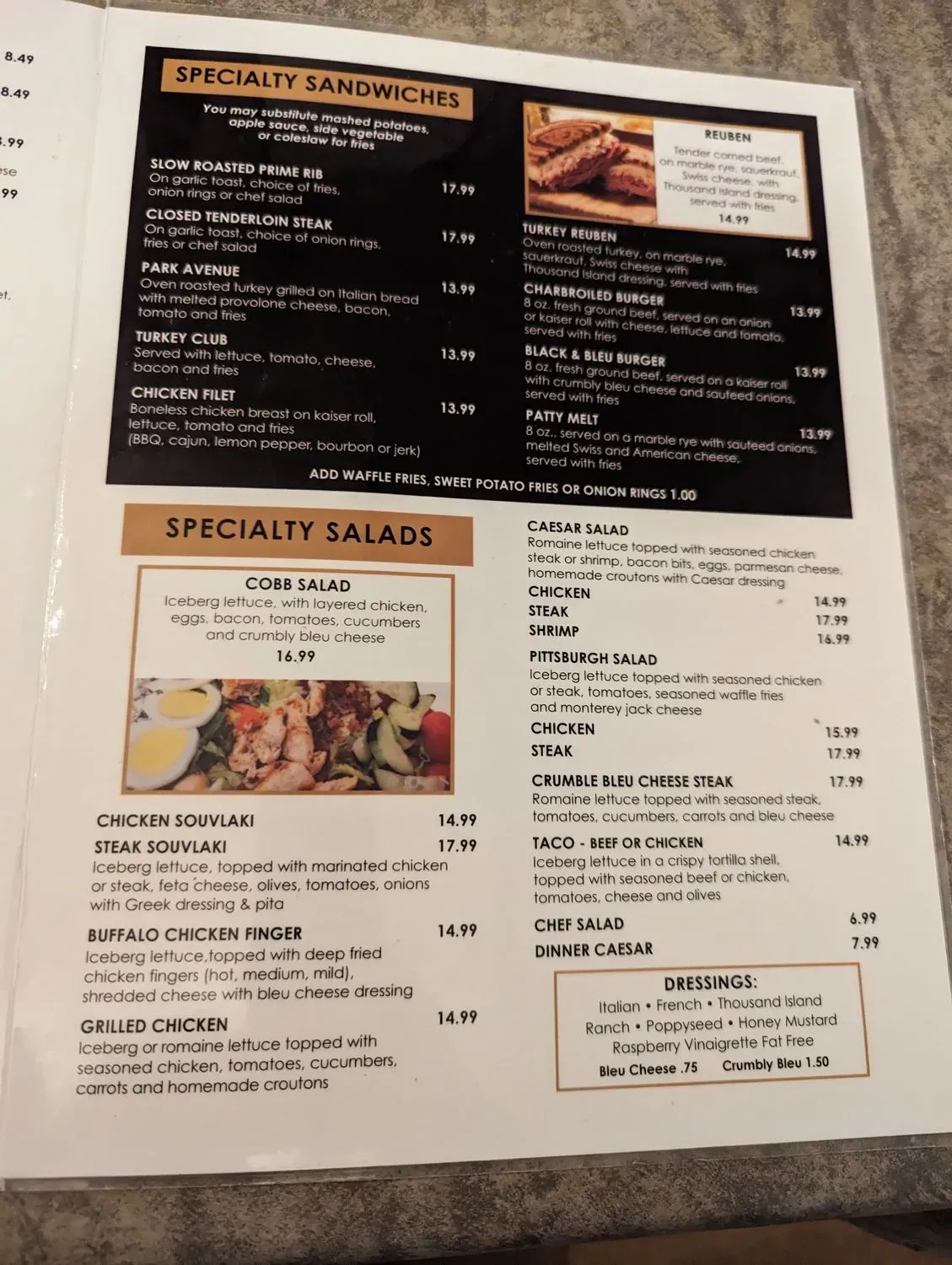 Wagners Restaurant Menu - Updated September 2025