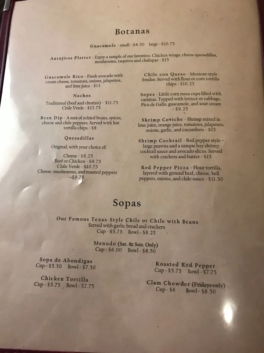 Menu 2