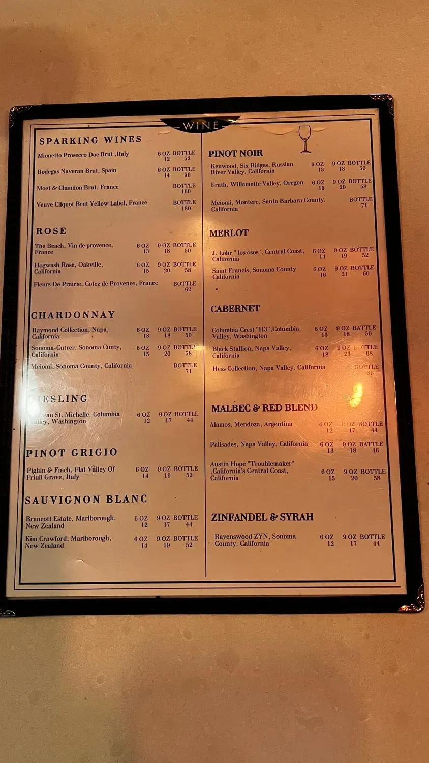 Menu 1