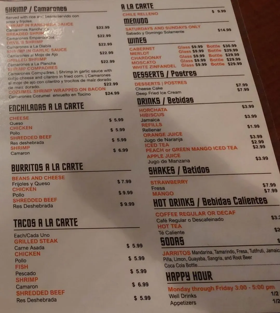 Menu 5