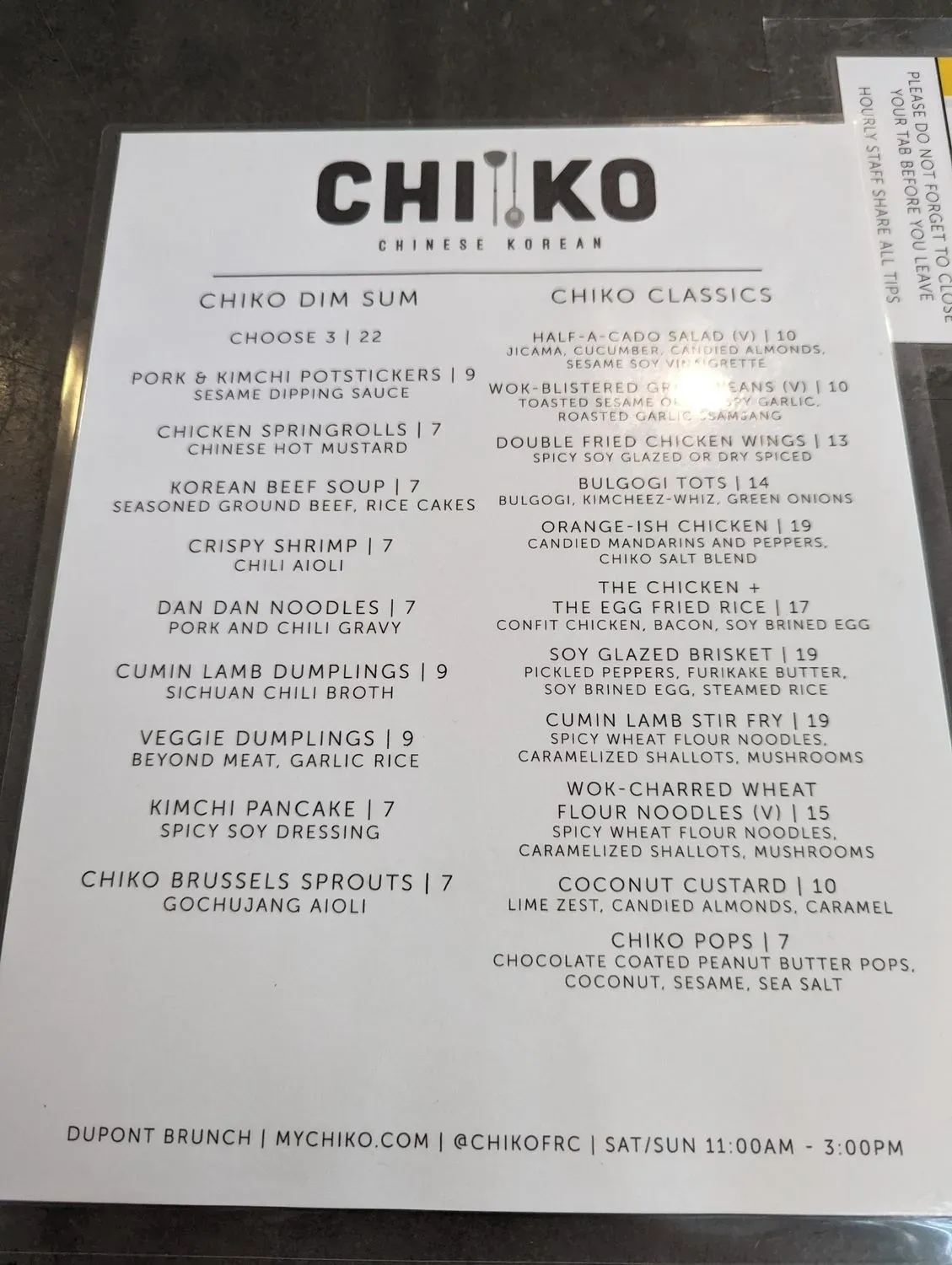 Menu 5