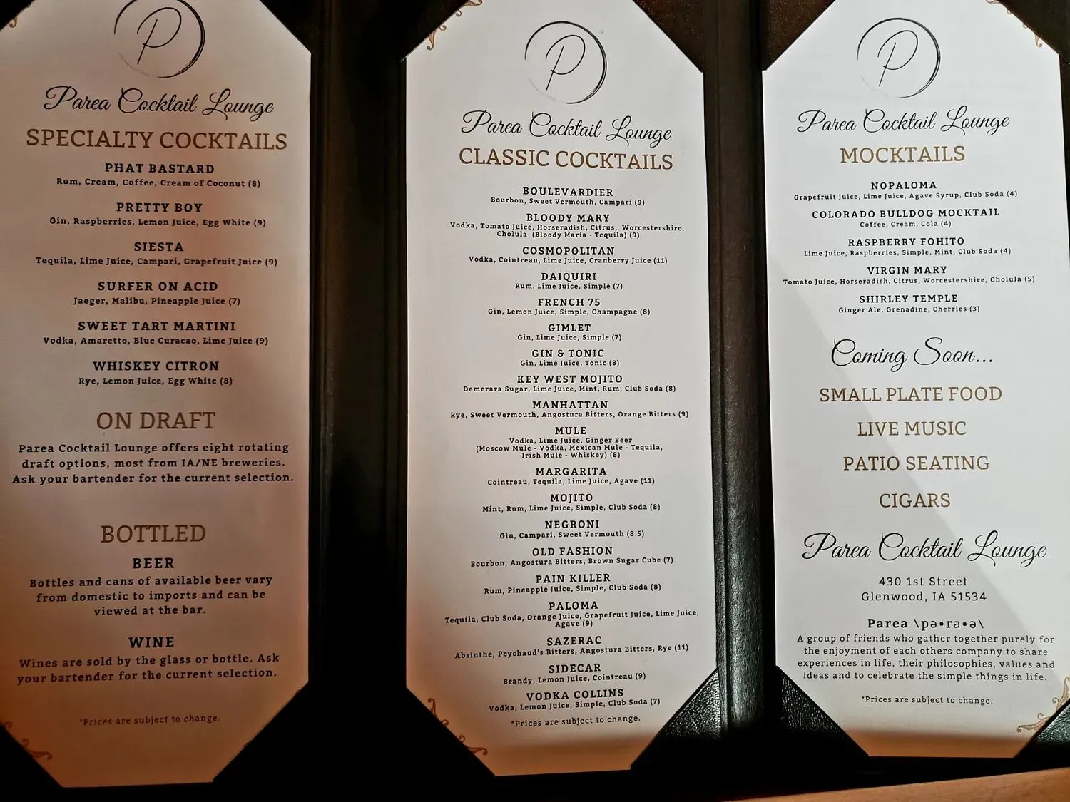 Menu 2