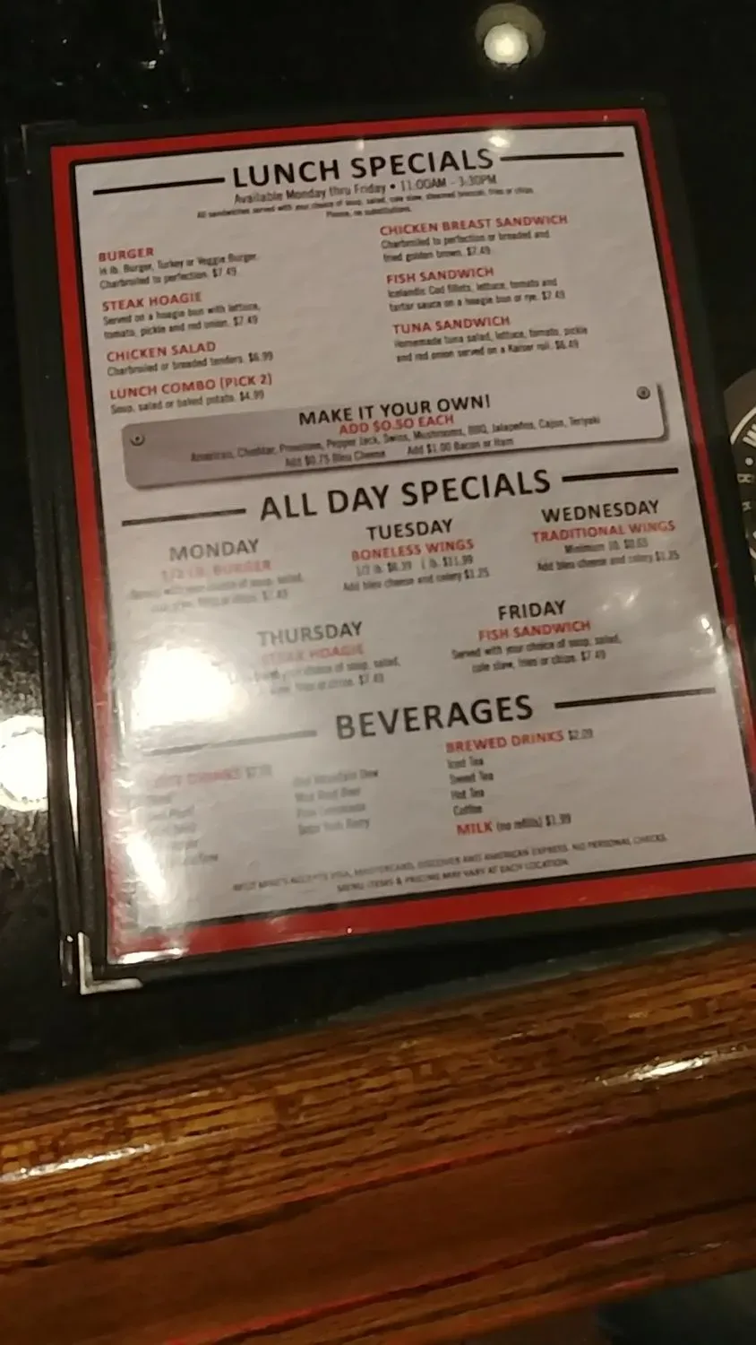 Menu 5