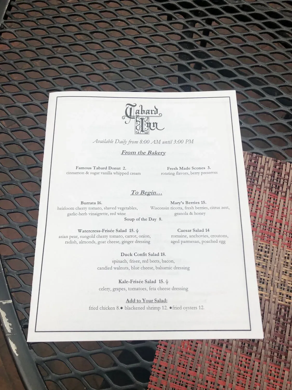 Menu 6