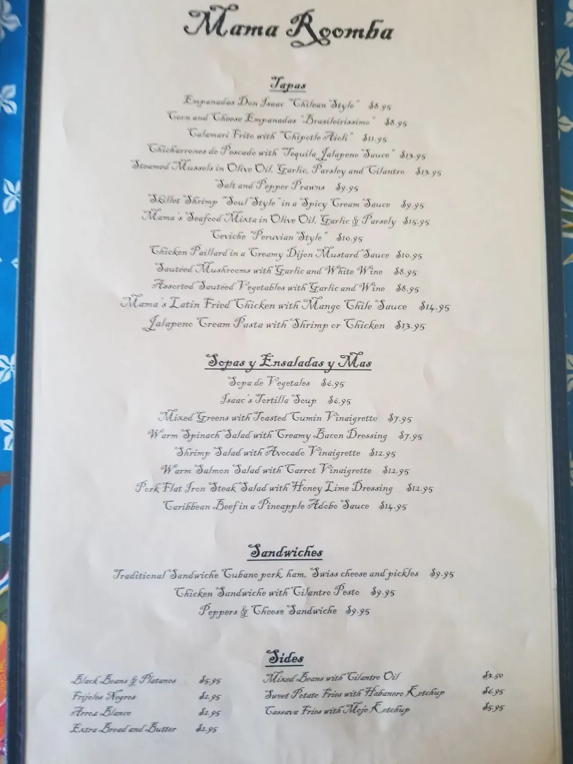 Menu 5