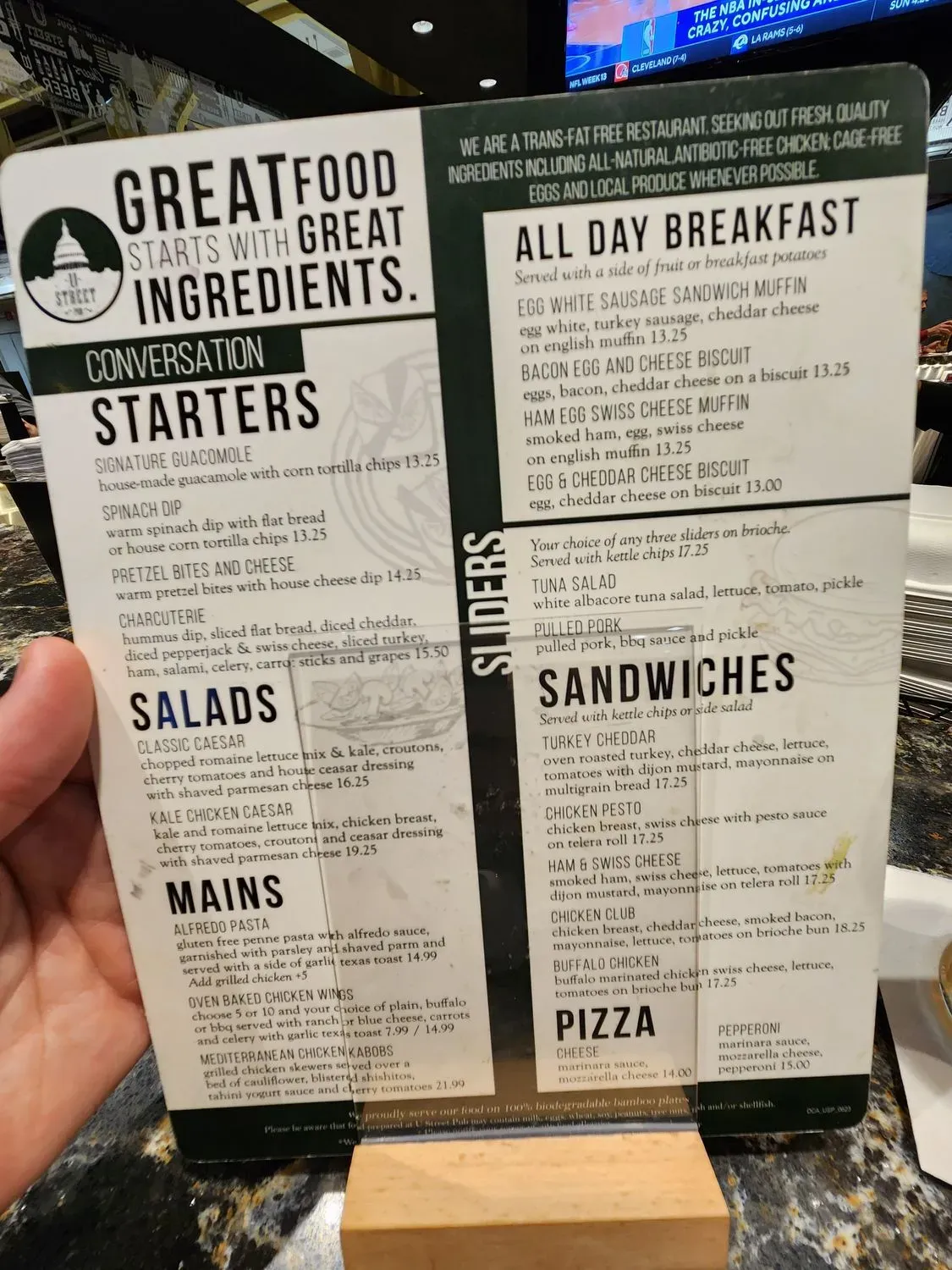 Menu 5