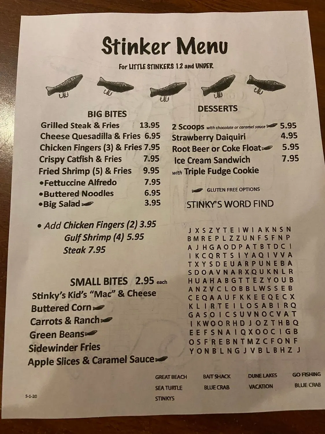 Menu 5