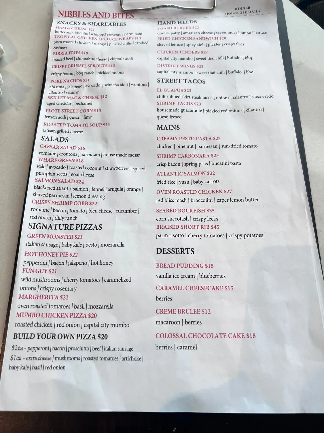 Menu 1