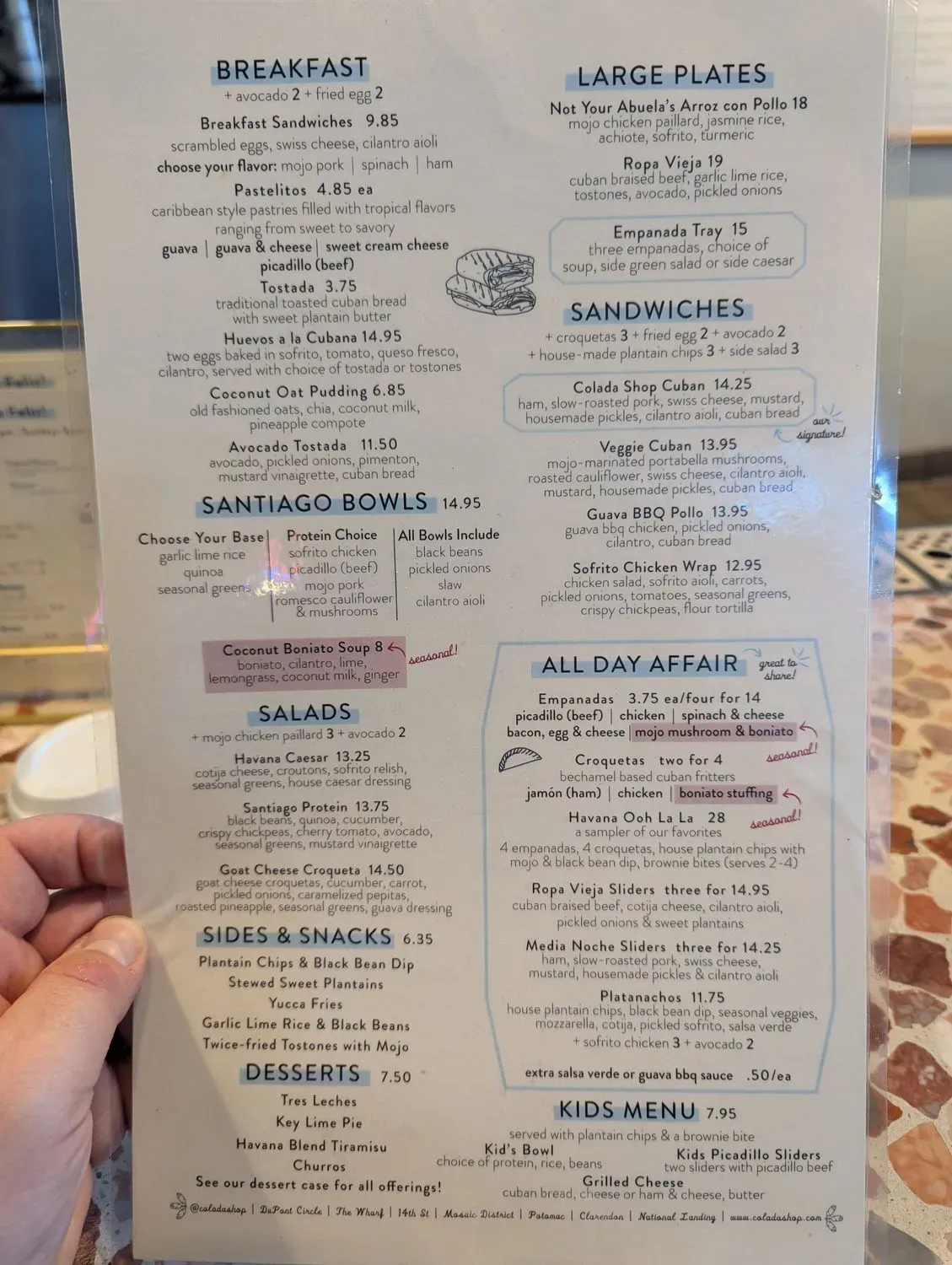 Menu 5